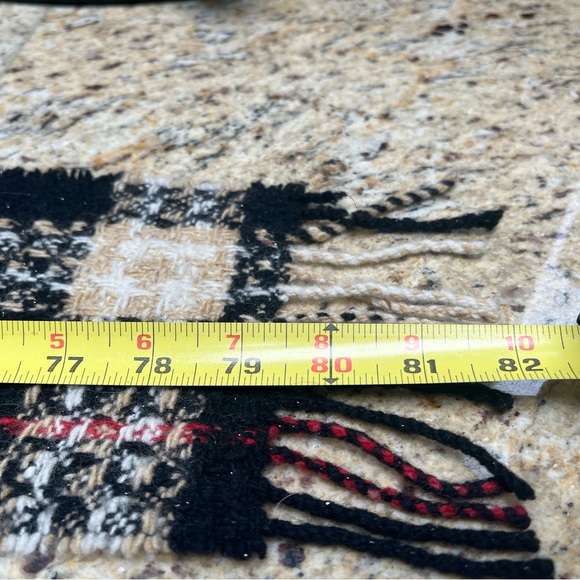 Burberry Scarf - Authentic Tartan Plaid Lambswool & Angora with Silver Shimmer - Picture 6 of 10